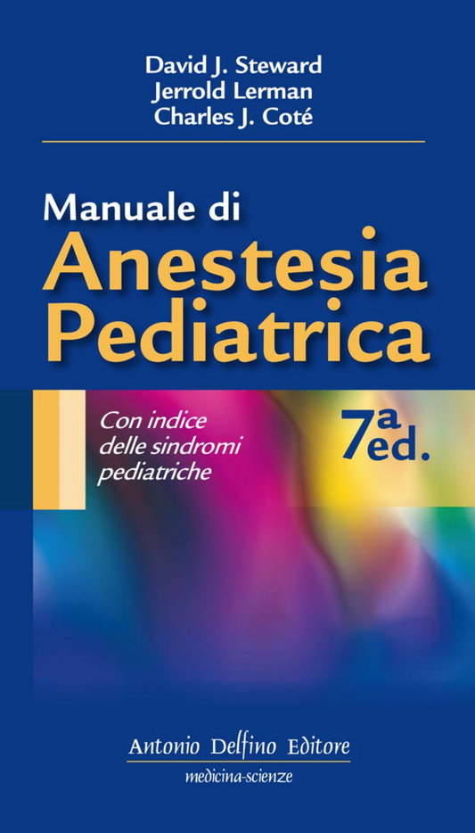 Manuale di anestesia pediatrica