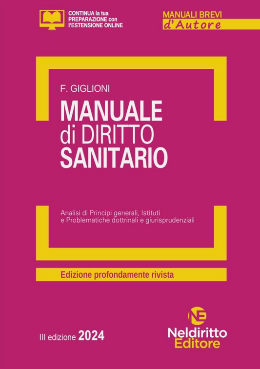 Manuale di Diritto Sanitario 2024